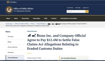 One Quartz Supplier Pays Millions to Settle Customs Duty Evasion Allegations